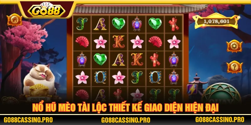 Nổ hũ Mèo Tài Lộc giao diện và hiệu ứng hiện đại